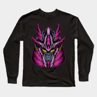 samurai robot helmet Long Sleeve T-Shirt